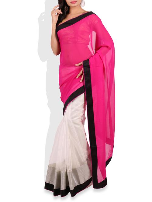 multi color georgette saree - 9656954 - Very Small Image - 1