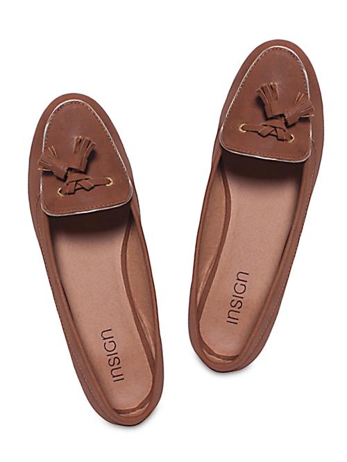 brown faux leather sandal - 9660911 - Very Small Image - 1