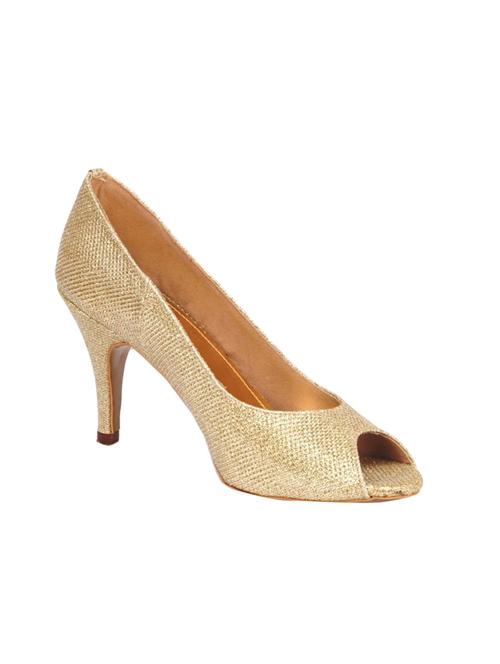 gold leatherette sandal - 9660982 - Very Small Image - 1