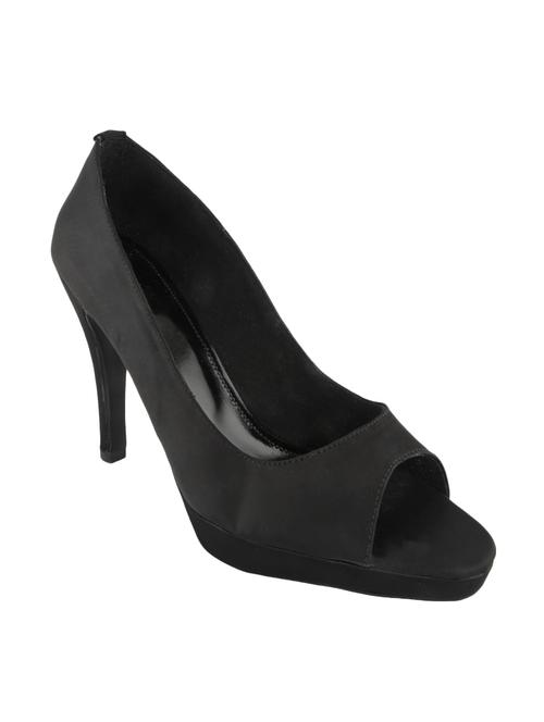 black satin sandal - 9660994 - Very Small Image - 1