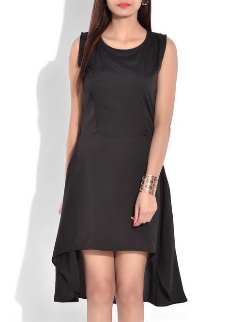 black high low sleeveless dress - 9664268 - Very Small Image - 1