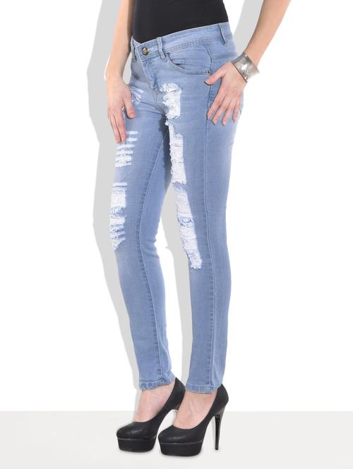 light blue ripped jeans - 9667283 - Very Small Image - 1