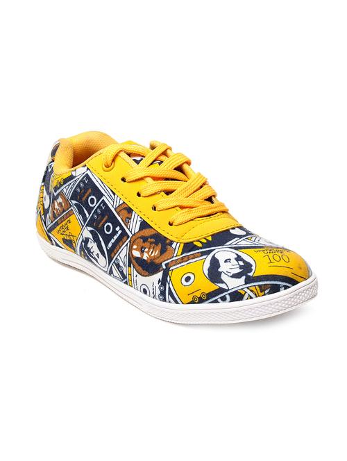 Printed Canvas Lace-Up Sneakers - 9667455 - Very Small Image - 1
