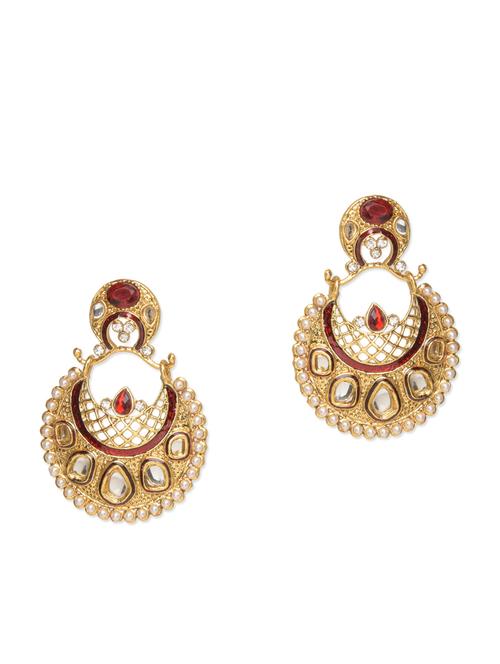 gold embellished chand bali - 9675342 - Very Small Image - 1
