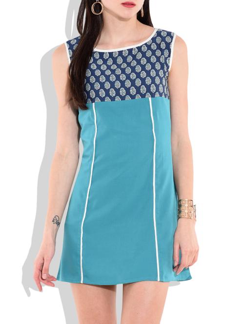 multicolored sleeveless printed short dress - 9676946 - Very Small Image - 1