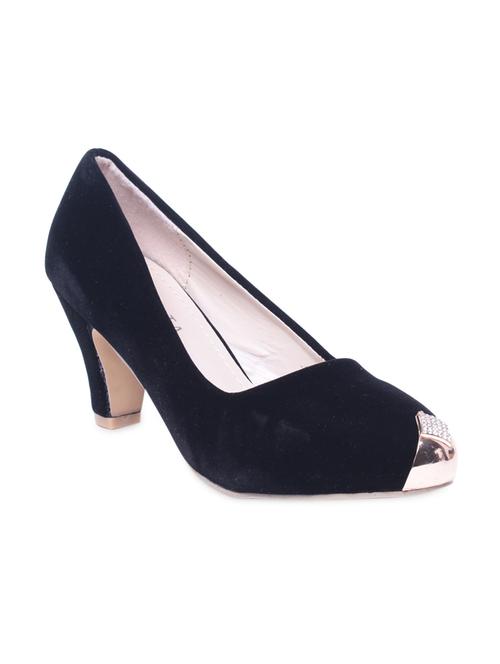 black embellished leatherette pumps - 9681909 - Very Small Image - 1