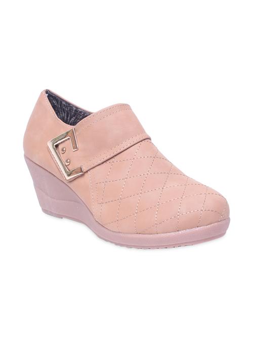 beige embellished leatherette textured wedges - 9681918 - Very Small Image - 1