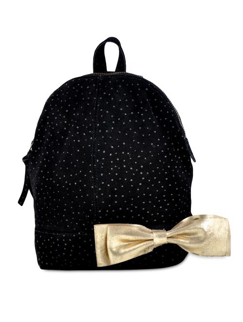 black bow-detailed leather backpack - 9682688 - Very Small Image - 1