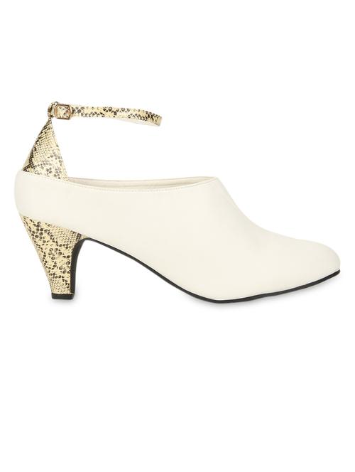 off-white leatherette snake skin printed-heel bellies - 9692863 - Very Small Image - 1