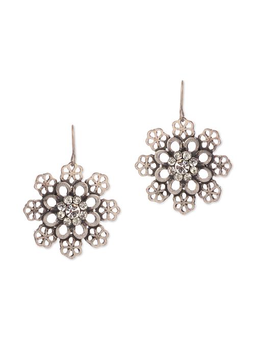 silver stone embellished earrings - 9693498 - Very Small Image - 1