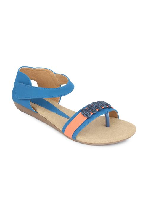 blue leatherette sandals - 9695862 - Very Small Image - 1