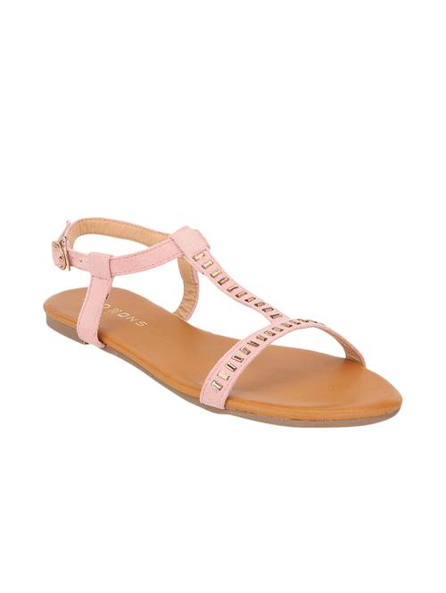 light pink embellished suede flats - 9696215 - Very Small Image - 1