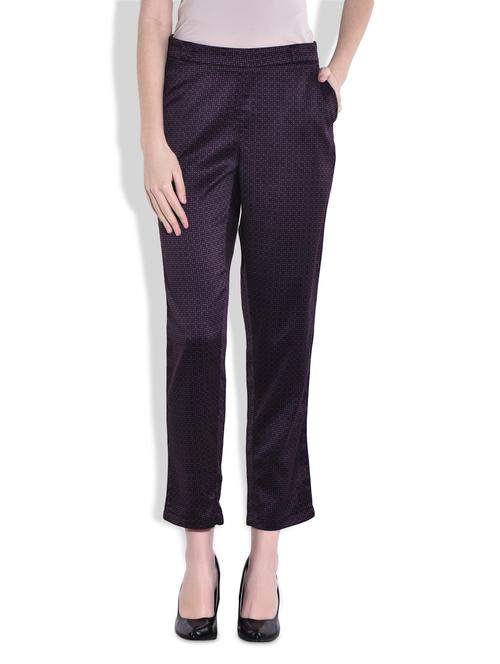 purple ankle-length pants - 9700324 - Very Small Image - 1