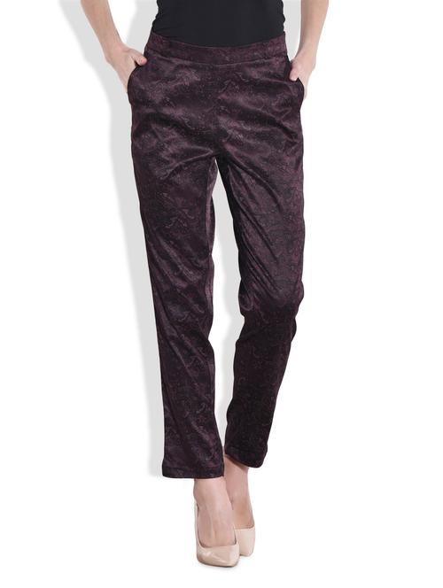 purple ankle-length pants - 9700338 - Very Small Image - 1