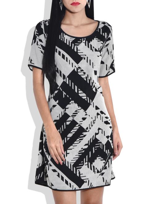 monochrome printed shift dress - 9700583 - Very Small Image - 1