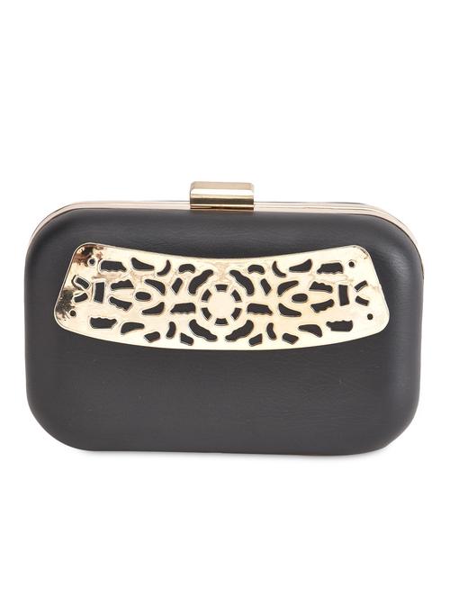 black gold embellished box clutch - 9703682 - Very Small Image - 1