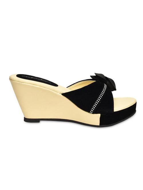 black embellished leatherette platforms - 9706045 - Very Small Image - 1