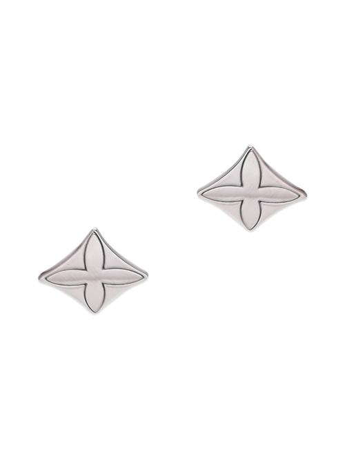 trendy silver earrings - 9710089 - Very Small Image - 1