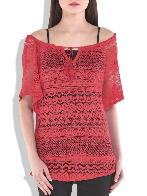 red net cotton top - 9712735 - Very Small Image - 1
