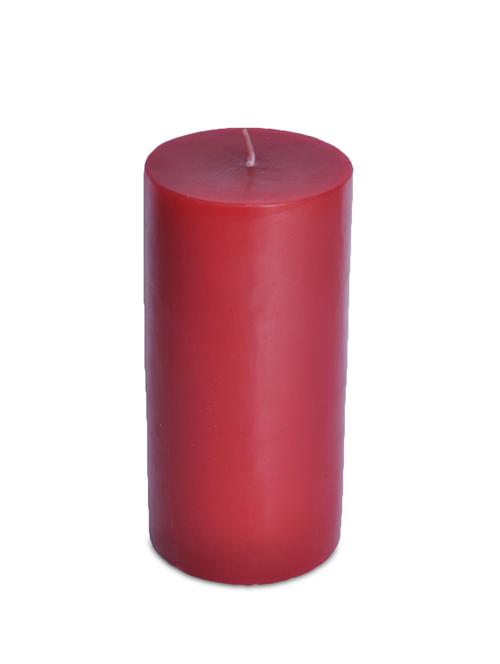 solid red wax Pillar Candle - 9718515 - Very Small Image - 1
