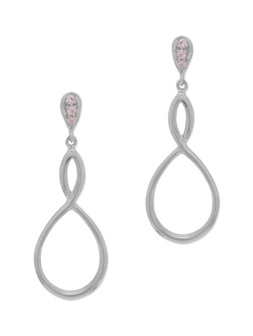 silver embellished dangle earrings - 9719514 - Very Small Image - 1