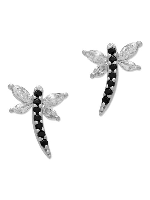 silver embellished butterfly earrings - 9719519 - Very Small Image - 1