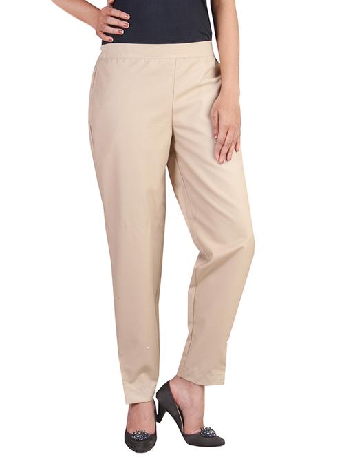 beige cotton trouser - 9721105 - Very Small Image - 1