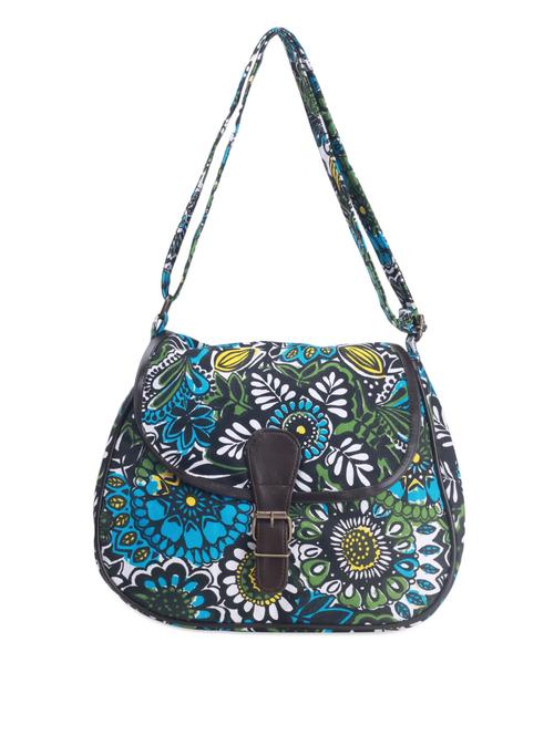 multicolored floral printed sling bag - 972270 - Very Small Image - 1