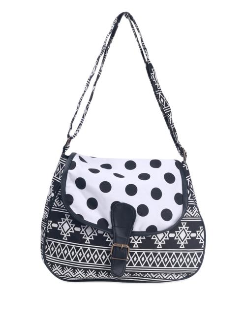 geometric & polka monochrome sling bag - 972273 - Very Small Image - 1