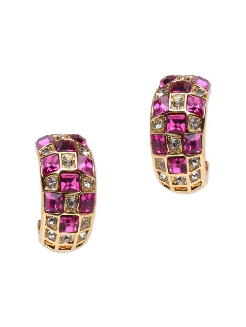 Golden Yellow Ruby Earrings - 972425 - Very Small Image - 1