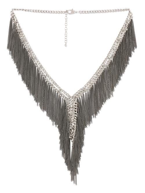 silver fringe necklace - 972609 - Very Small Image - 1