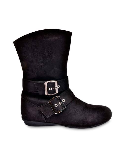 black buckled suede boots - 9728192 - Very Small Image - 1