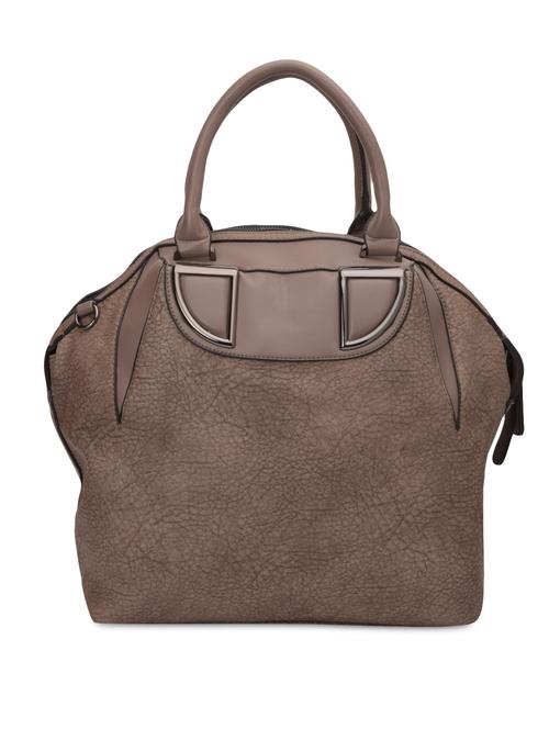 grey textured faux leather handbag - 9731935 - Very Small Image - 1