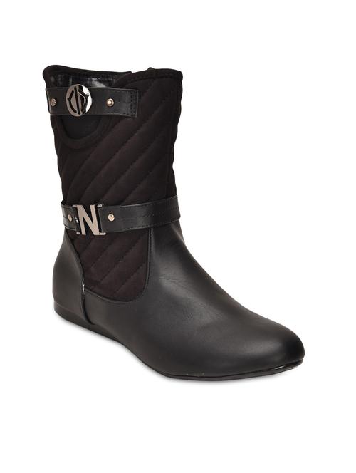 black faux leather boots - 9733860 - Very Small Image - 1