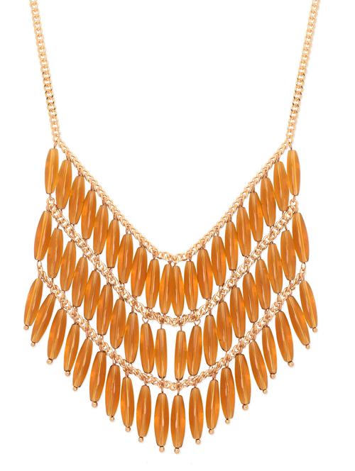 gold beaded layered necklace - 9735187 - Very Small Image - 1
