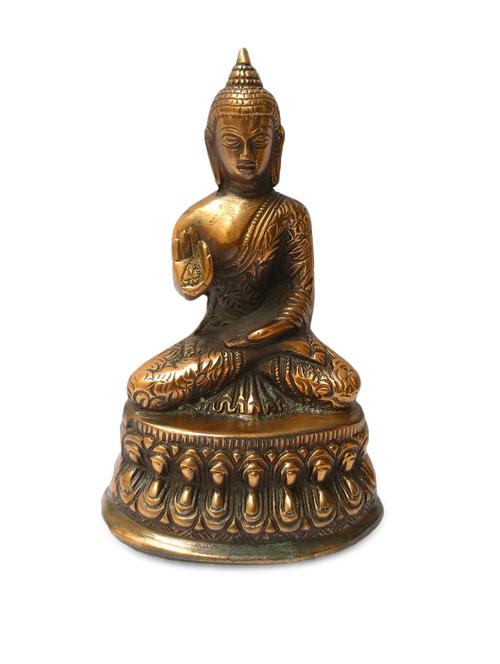 black metal gautam buddha idol showpiece - 9735342 - Very Small Image - 1