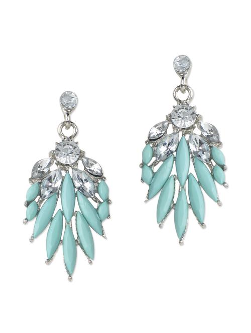party wear earing in blue - 973905 - Very Small Image - 1