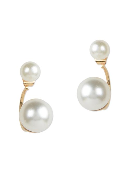 party wear pearl earing - 973910 - Very Small Image - 1