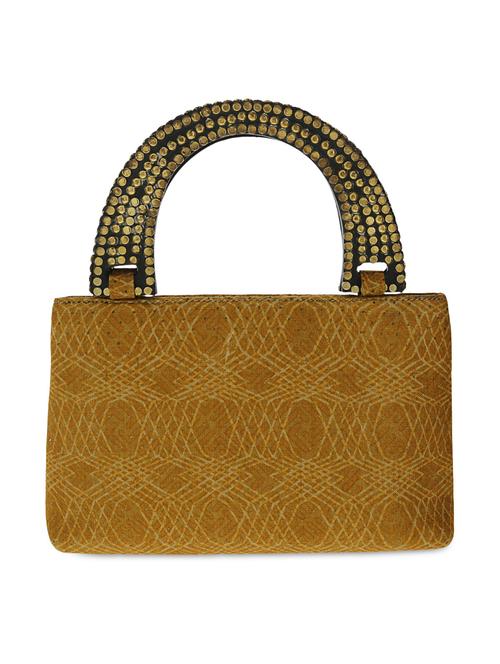 Brown studded cotton handbag - 9742112 - Very Small Image - 1