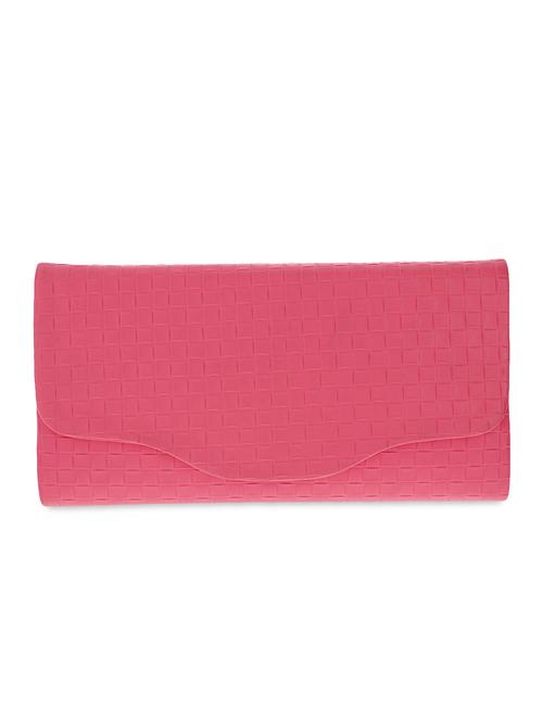 neon pink leather clutch - 9742115 - Very Small Image - 1