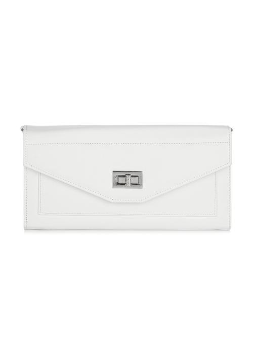 white leatherite clutch - 9744386 - Very Small Image - 1