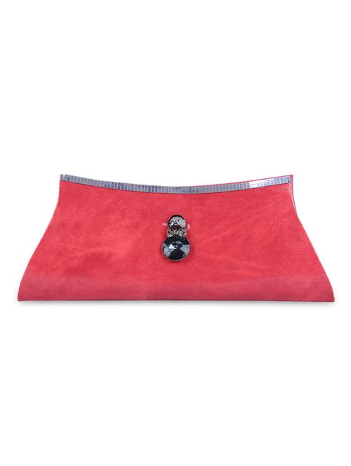 pink pu clutch - 9750851 - Very Small Image - 1