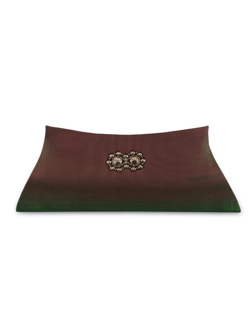 brown pu clutch - 9750858 - Very Small Image - 1