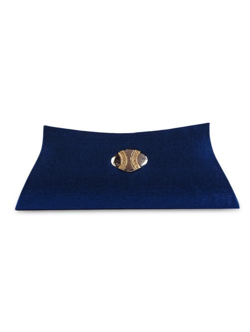 blue pu clutch - 9750868 - Very Small Image - 1