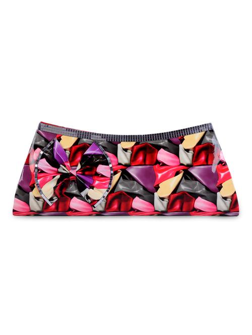multi colored pu clutch - 9750873 - Very Small Image - 1