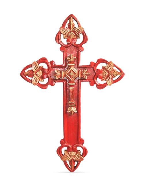 red and gold mdf cross - 975171 - Very Small Image - 1