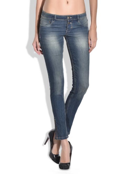 blue denim spandex jeans - 9756625 - Very Small Image - 1