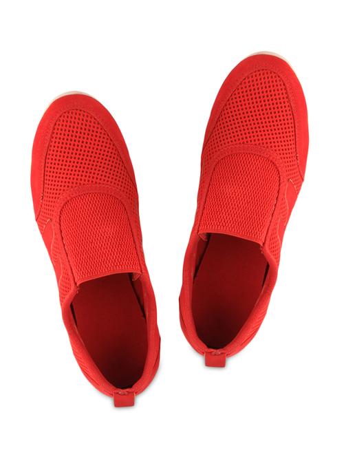 red leatherette sneakers - 9763213 - Very Small Image - 1