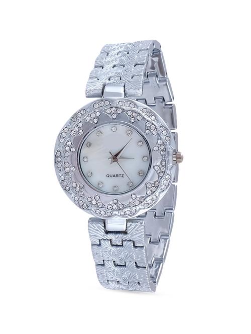 silver metal analog wrist watch - 9763239 - Very Small Image - 1