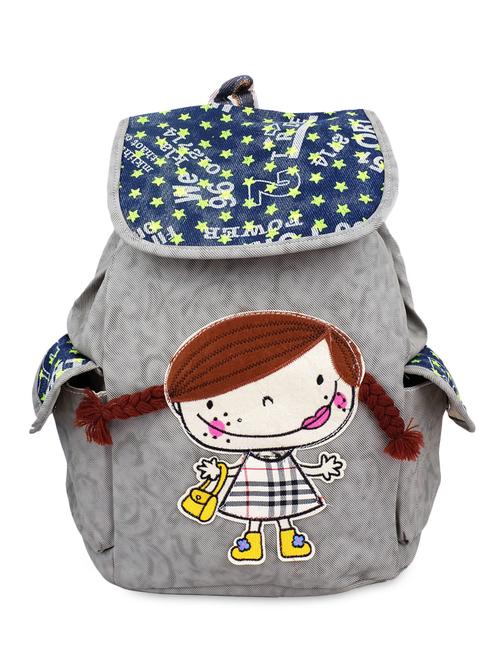grey leatherette backpack - 9763357 - Very Small Image - 1